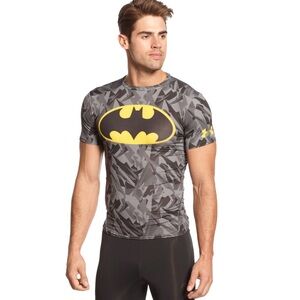 Under Armour Mens Alter Ego Batman Compression Heat Gear SS Size Medium